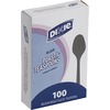 Dixie Medium-weight Disposable Teaspoon Grab-N-Go by GP Pro - 100/Box - Teaspoon - 100 x Teaspoon - Black