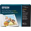 Epson Premium Photo Paper - 92 Brightness - 97% Opacity - 4" x 6" - 68 lb Basis Weight - High Gloss - 100 / Pack - White