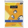 Mead 1-Subject Notepad - 100 Sheets - Wire Bound - 8 1/2" x 11" - White Paper - Assorted Laminated Plastic Cover - Perforated - 1 Each