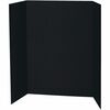 Pacon Presentation Boards - 36" Height x 48" Width - Black Surface - Tri-fold - 24 / Carton