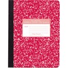 Roaring Spring Wide Ruled Hard Cover Composition Book - 100 Sheets - 200 Pages - Printed - Sewn/Tapebound - Both Side Ruling Surface - Ruled Red Margi