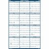 House of Doolittle Dated 66" Laminated Wall Planner - Julian Dates - Yearly - 12 Month - January 2024 - December 2024 - 66" x 33" Sheet Size - 2" x 2.