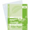 Decorol Recycled Filler Paper - Letter - 150 Sheets - Printed - College Ruled - 0.28125" Front Line(s) Space - Red Margin - 3 Hole(s) - Letter 8.5" x 
