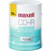 Maxell CD Recordable Media - CD-R - 48x - 700 MB - 100 Pack Spindle - 120mm - Single-layer Layers - Printable - Inkjet, Thermal Printable - 1.33 Hour 