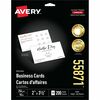 Avery Clean Edge Business Cards - 145 Brightness - A4 - 8 1/2" x 11" - 91 lb Basis Weight - 247 g/m&#178; Grammage - Matte - 200 / Pack - 20 Sheets - 