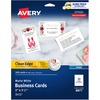 Avery&reg; Clean Edge Business Cards, 2" x 3.5" , White, 200 (08871) - 110 Brightness - A8 - 2" x 3 1/2" - 93 lb Basis Weight - 254 g/m&#178; Grammage