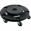 Rubbermaid Commercial Brute Easy Twist Round Dolly - 350 lb Capacity - 5 Casters - Structural Foam - x 18.3" Width x 6.6" Height - Black - 1 Each