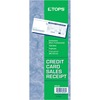TOPS Credit Card Sales Slip Forms - 15 lb - 3 PartCarbonless Copy - 3.25" x 7.88" Sheet Size - White Sheet(s) - Blue Print Color - Paper - 100 / Pack