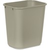 Rubbermaid Commercial 28 QT Medium Deskside Wastebasket - 7 gal Capacity - Rectangular - Durable, Dent Resistant, Rust Resistant, Easy to Clean - 15" 