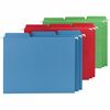 Smead FasTab 1/3 Tab Cut Letter Recycled Hanging Folder - 8 1/2" x 11" - Top Tab Location - Assorted Position Tab Position - Blue, Green, Red - 10% Re