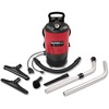 BISSELL Backpack Vacuum - 1400 W Motor - 1380 W Air Watts - 1.50 gal - 12" Cleaning Width - 50 ft Cable Length - 897.7 gal/min - 12 A - Red