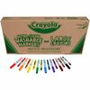 Crayola 8-Color Combo Large Crayon/Washable Marker Classpack - Red, Yellow, Green, Blue, Orange, Violet, Brown, Black Ink - Red, Yellow, Green, Blue, 