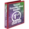 Samsill Economy 1-1/2" Round Ring View Binders - 1 1/2" Binder Capacity - Letter - 8 1/2" x 11" Sheet Size - 350 Sheet Capacity - 3 x Round Ring Faste