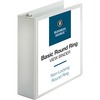 Business Source Round-ring View Binder - 3" Binder Capacity - Letter - 8 1/2" x 11" Sheet Size - 625 Sheet Capacity - Round Ring Fastener(s) - 2 Inter