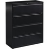 Lorell Lateral Files - 4-Drawer - 42" x 18.6" x 52.5" - 4 x Drawer(s) for File - Letter, Legal, A4 - Lateral - Interlocking, Leveling Glide, Label Hol