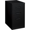 Lorell 22" Box/Box/File Mobile File Cabinet with Recessed Pull - 15" x 22" x 27.8" - 3 x Drawer(s) for Box, File - Letter - Security Lock, Ball-bearin