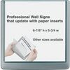 DURABLE&reg; CLICK SIGN with Cubicle Panel Pins - 5-7/8" x 5-7/8" - 2 Pins - Anti-glare - Acrylic, Aluminum - Updateable - Graphite - 1 Pack