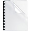 Fellowes Crystals Clear Oversize PVC Covers - 11.3" Height x 8.8" Width x 0" Depth - 8 3/4" x 11 1/4" Sheet - Rectangular - Clear - PVC Plastic - 100 