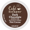Caf&eacute; Escapes&reg; K-Cup Dark Chocolate Hot Cocoa - Chocolate - 15g - K-Cup - 24 / Box