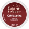 Caf&eacute; Escapes&reg; K-Cup Cafe Mocha - Compatible with Keurig Brewer - 0.5 oz - 24 / Box