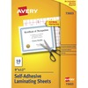 Avery&reg; Self-Adhesive Laminating Sheets - Laminating Pouch/Sheet Size: 9" Width x 12" Length - for Document, Card, Certificate, Artwork - Self-adhe
