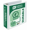 Samsill Earth's Choice Plant-based Durable View Binder - 4" Binder Capacity - Letter - 8 1/2" x 11" Sheet Size - 675 Sheet Capacity - 3 x Round Ring F