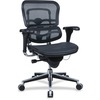 Eurotech Ergohuman ME8ERGLOW091 Mesh Multifunction Executive Chair - Black Seat - Chrome Aluminum Frame - 5-star Base - 1 Each