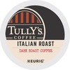 Tully's&reg; Coffee K-Cup Italian Roast Coffee - Compatible with Keurig Brewer - Dark - 24 / Box