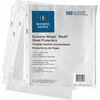 Business Source Economy Weight Sheet Protectors - 11" Height x 9" Width - 2 mil Thickness - For Letter 8 1/2" x 11" Sheet - Ring Binder - Rectangular 