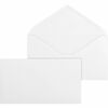 Business Source No. 6-3/4 White Wove V-Flap Business Envelopes - Business - #6 3/4 - 3 3/5" Width x 6 1/2" Length - 24 lb - Gummed - Wove - 500 / Box 