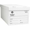 Business Source Lift-off Lid Light Duty Storage Box - External Dimensions: 12" Width x 24" Depth x 10"Height - Media Size Supported: Letter - Lift-off
