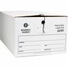 Business Source Heavy Duty Legal Size Storage Box - External Dimensions: 15" Width x 24" Depth x 10"Height - Media Size Supported: Legal - String/Butt