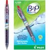 Pilot BeGreen B2P Fine Point Gel Pens - Fine Pen Point - 0.7 mm Pen Point Size - Refillable - Retractable - Red Gel-based Ink - Plastic Barrel - 1 Doz