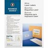 Business Source Bright White Premium-quality Address Labels - 1 1/3" Width x 4" Length - Permanent Adhesive - Rectangle - Laser, Inkjet - White - 14 /