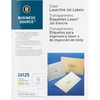 Business Source Clear Shipping Labels - 2" Width x 4 1/4" Length - Permanent Adhesive - Rectangle - Laser - Clear - 10 / Sheet - 500 / Pack - Self-adh