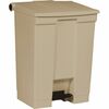 Rubbermaid Commercial Mobile Step-On Container - Step-on Opening - Overlapping Lid - 18 gal Capacity - Rectangular - Fire-Safe, Mobility, Puncture Res