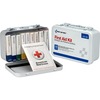 First Aid Only 10-unit ANSI 64-piece First Aid Kit - 64 x Piece(s) For 10 x Individual(s) - 4.5" Height x 7.5" Width x 2.4" Depth Length - Metal Case 