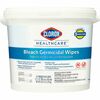 Clorox Healthcare Bleach Germicidal Wipes - Ready-To-Use - 12" Length x 12" Width - 110.0 / Bucket - 1 Each - Disinfectant - White