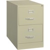 Lorell Fortress Series 26-1/2" Commercial-Grade Vertical File Cabinet - 18" x 26.5" x 28.4" - 2 x Drawer(s) for File - Legal - Vertical - Lockable, Ba