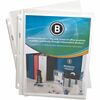 Business Source Sheet Protectors - 2.4 mil Thickness - For Letter 8 1/2" x 11" Sheet - 3 x Holes - Ring Binder - Top Loading - Rectangular - Clear - P