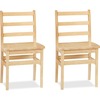 Jonti-Craft KYDZ Ladderback Chair - Maple - Solid Hardwood - 2 / Carton