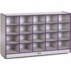 Jonti-Craft Rainbow Accents Toddler Single Storage - 20 Compartment(s) - 29.5" Height x 48" Width x 15" Depth - Laminated, Chip Resistant - Purple - R