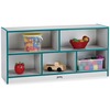 Jonti-Craft Rainbow Accents Toddler Single Storage - 24.5" Height x 48" Width x 15" Depth - Durable, Laminated - Teal - Rubber - 1 Each