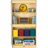 Jonti-Craft Deluxe Classroom Closet - 36" x 24" x 72" - Lockable, Adjustable Shelf, Kick Plate, Non-yellowing, Stain Resistant, Sturdy, Key Lock - Woo
