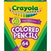 Crayola Colored Pencils - HB Lead - 3.3 mm Lead Diameter - Assorted Lead - Assorted Wood Barrel - 64 / Set