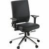 Lorell Heavy-duty Full-Function Executive Office Chair - Black Leather Seat - 5-star Base - Black - 1 Each