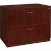 Lorell Essentials Lateral File - 2-Drawer - 35.5" x 22" x 1" x 29.5" - 2 x File Drawer(s) - Finish: Laminate, Mahogany