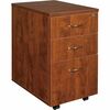 Lorell Essentials Series Box/Box/File Mobile File Cabinet - 15.8" x 22" x 1" x 28.4" - 3 x Box, File Drawer(s) - Finish: Cherry, Laminate - Leveling G