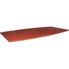 Lorell Essentials Boat-Shaped Conference Tabletop (Box 1 of 2) - 94.5" x 47.3" x 1.3" x 1" - Finish: Cherry, Laminate - For Office