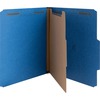 Nature Saver Letter Recycled Classification Folder - 8 1/2" x 11" - 2" Fastener Capacity for Folder - Top Tab Location - 1 Divider(s) - Blue - 100% Re